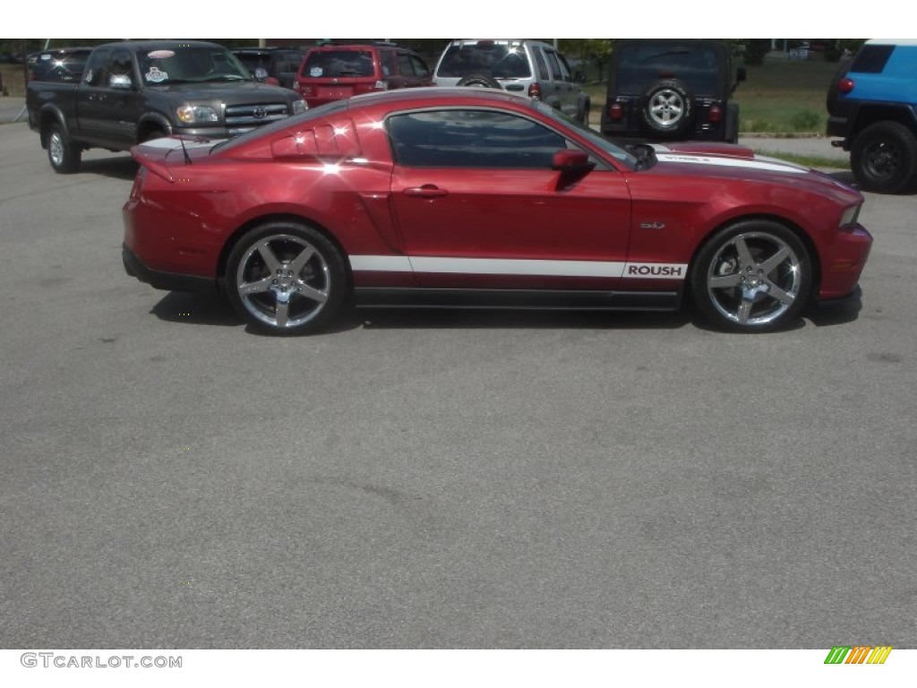 2011 Mustang Roush Stage 2 Coupe - Red Candy Metallic / Charcoal Black photo #2