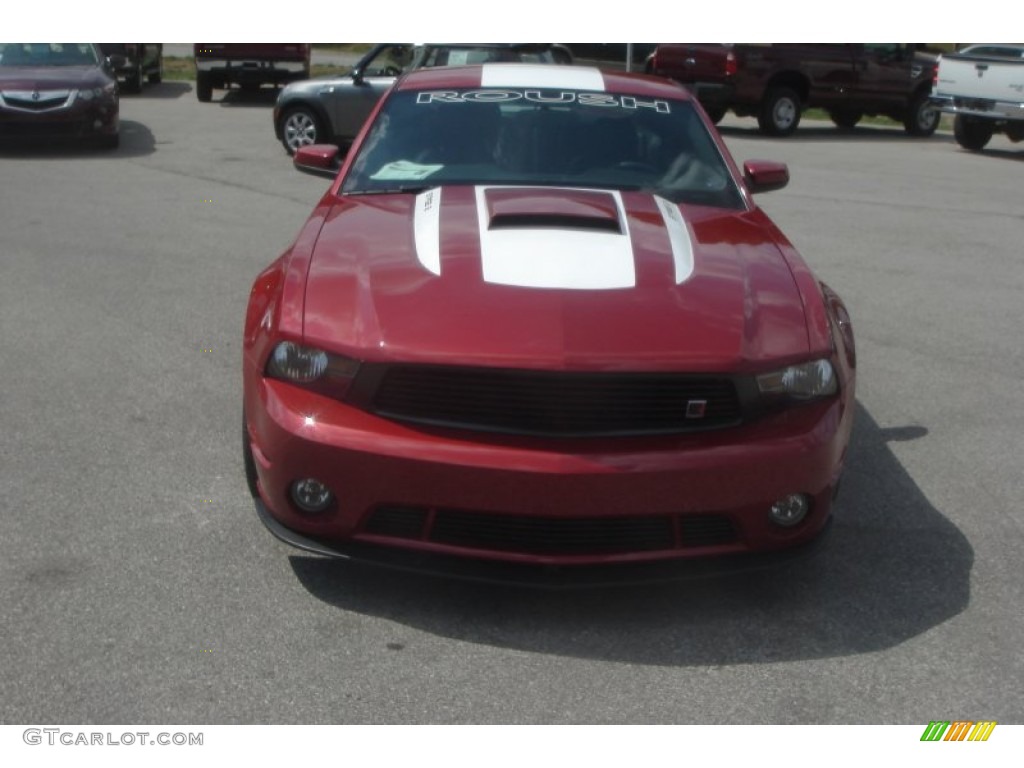 2011 Mustang Roush Stage 2 Coupe - Red Candy Metallic / Charcoal Black photo #15