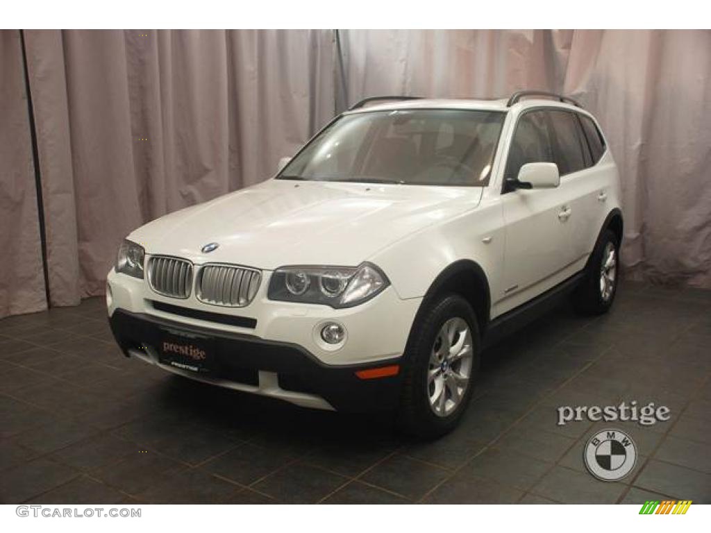 2009 X3 xDrive30i - Alpine White / Black photo #1