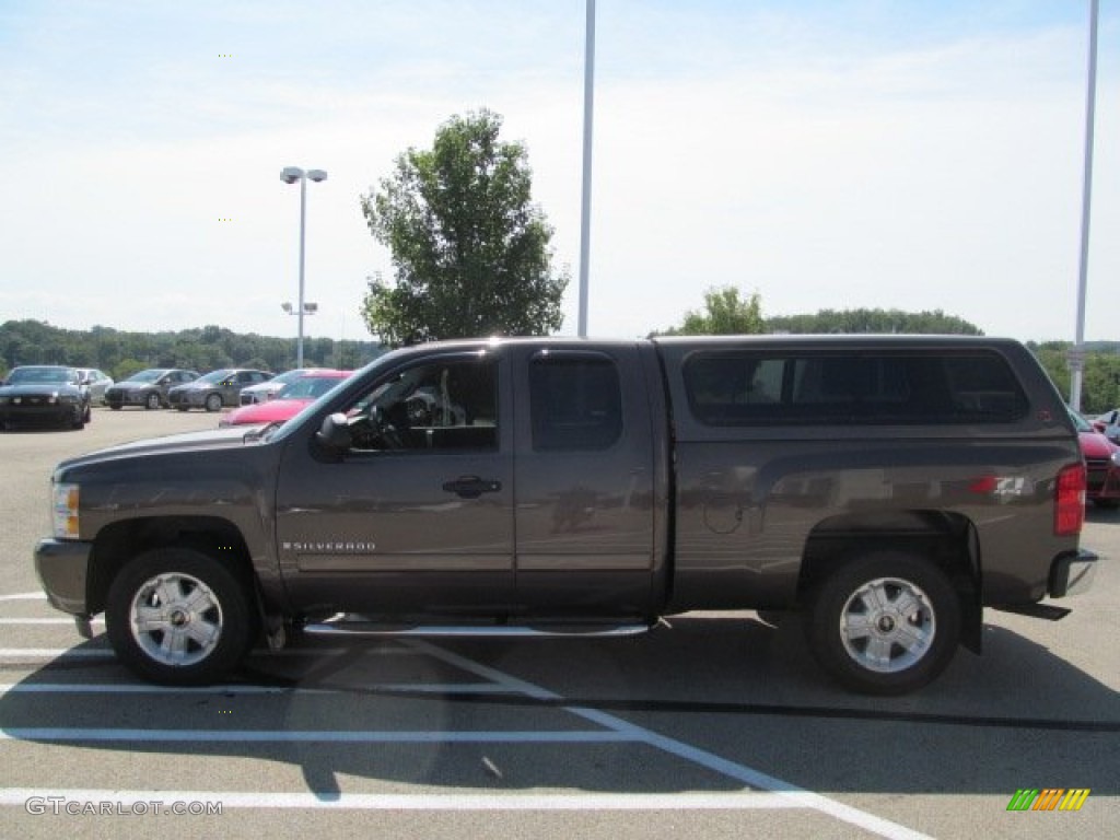 2008 Silverado 1500 LT Extended Cab 4x4 - Desert Brown Metallic / Ebony photo #7