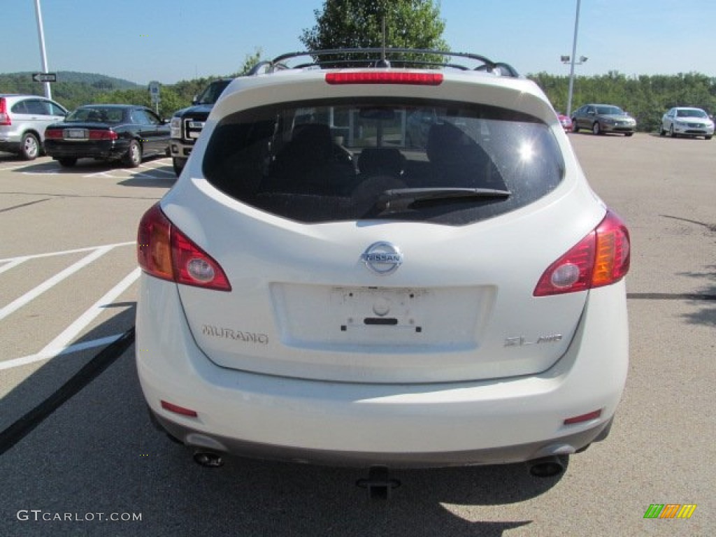 2009 Murano SL AWD - Glacier Pearl / Beige photo #8