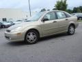2000 Fort Knox Gold Metallic Ford Focus SE Sedan  photo #2