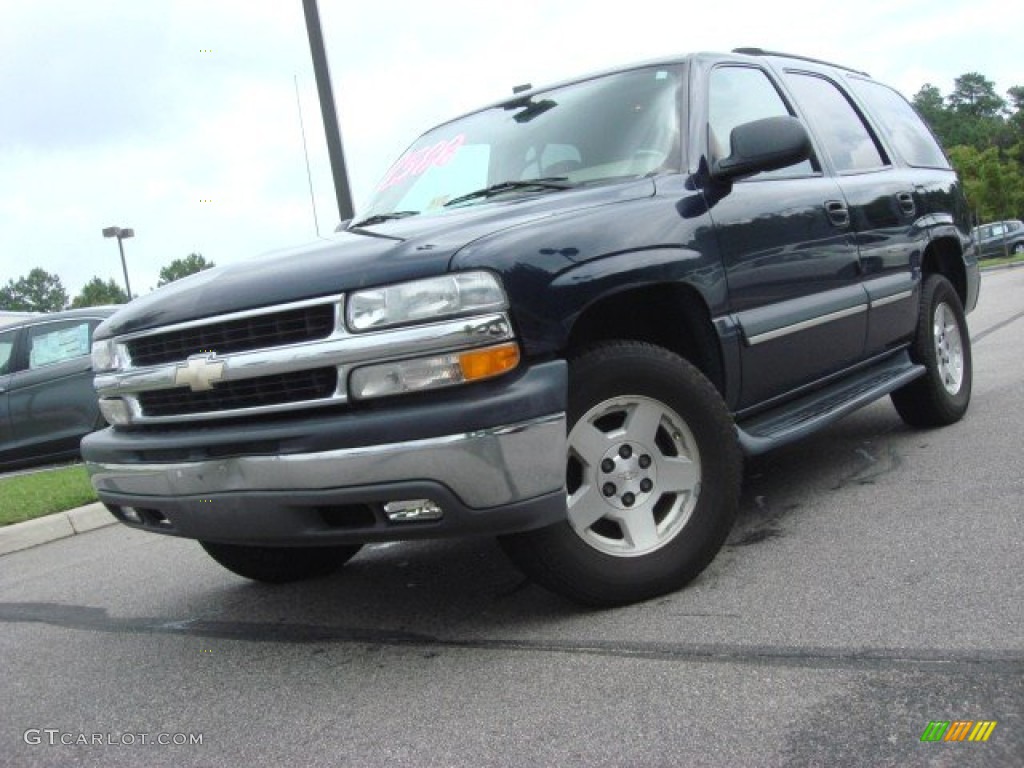 2004 Tahoe  - Dark Blue Metallic / Tan/Neutral photo #1