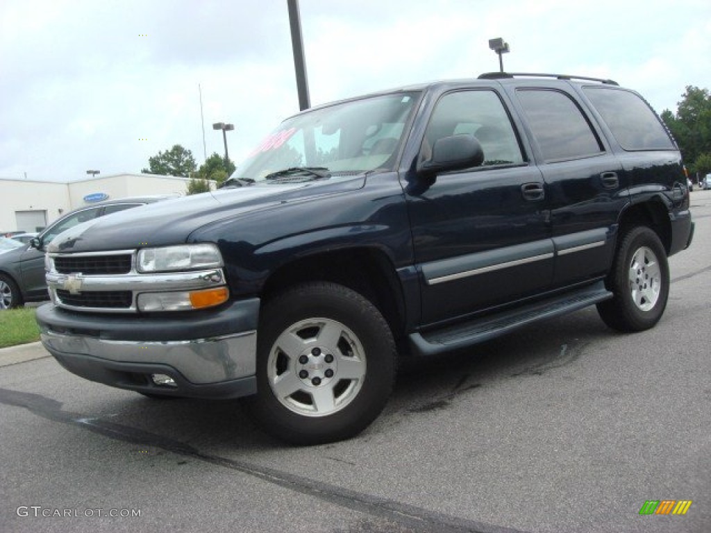 2004 Tahoe  - Dark Blue Metallic / Tan/Neutral photo #2