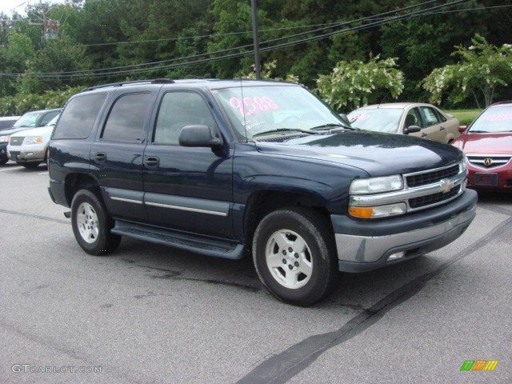 2004 Tahoe  - Dark Blue Metallic / Tan/Neutral photo #5