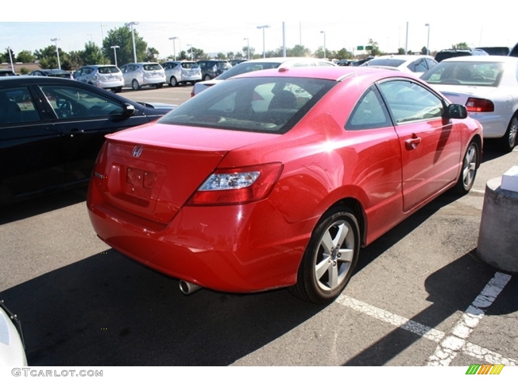 2008 Civic EX-L Coupe - Rallye Red / Black photo #2