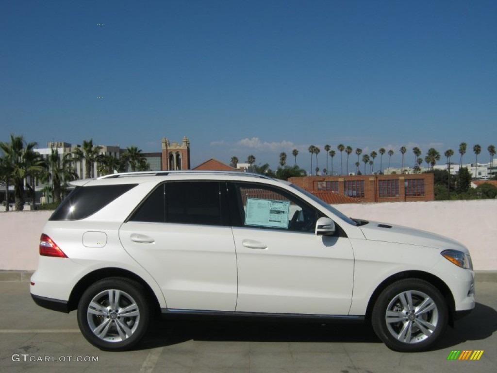 Diamond White Metallic 2013 Mercedes-Benz ML 350 4Matic Exterior Photo #69145247