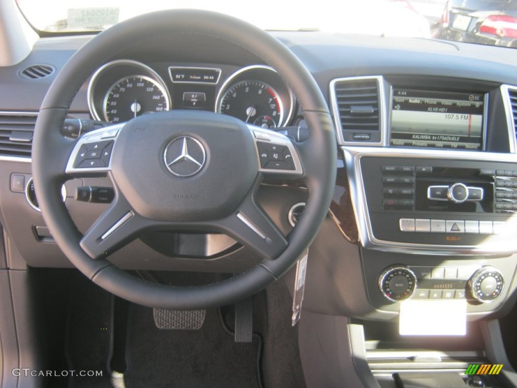 2013 ML 350 4Matic - Diamond White Metallic / Black photo #9