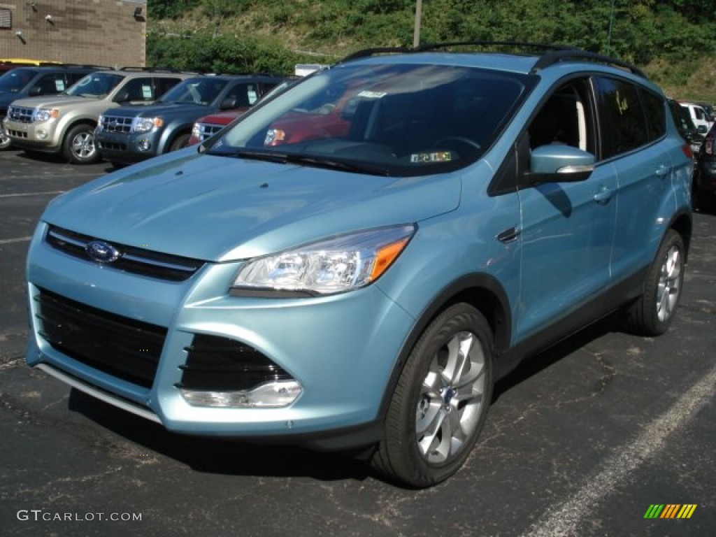 Frosted Glass Metallic 2013 Ford Escape SEL 1.6L EcoBoost 4WD Exterior Photo #69146256