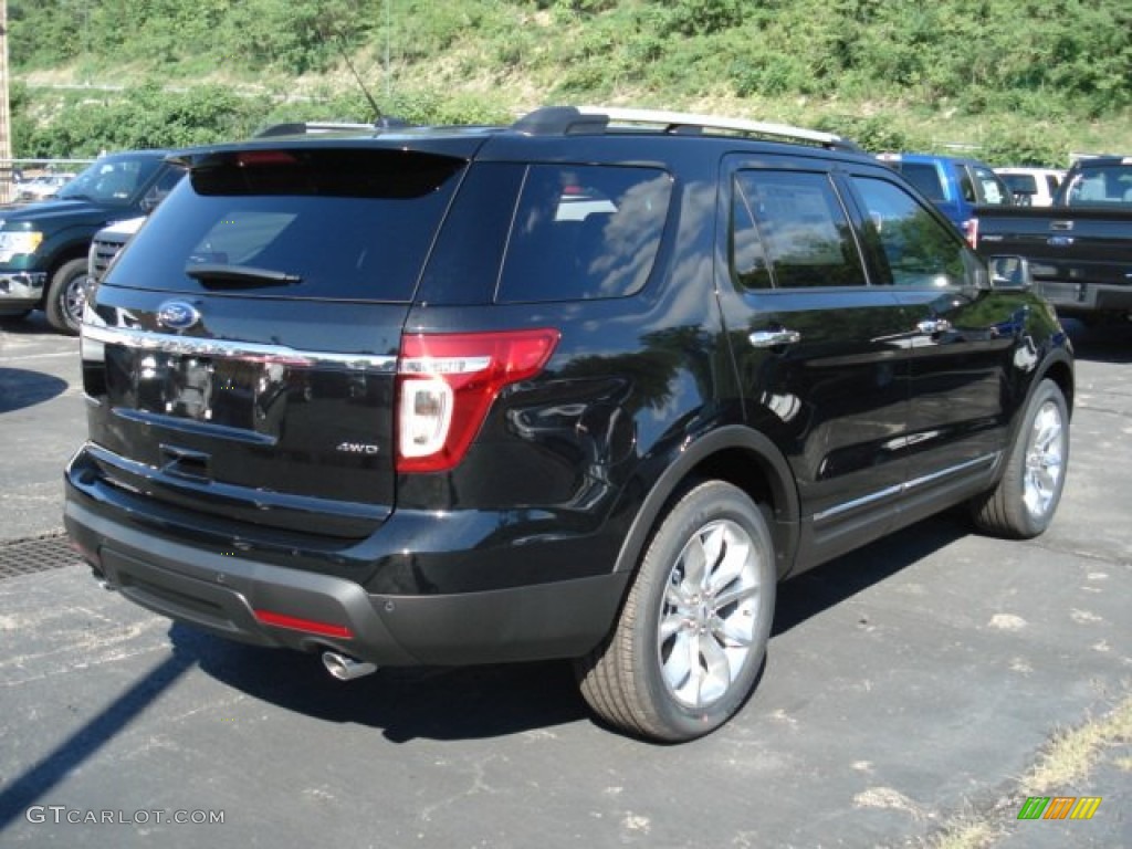 2013 Explorer Limited 4WD - Tuxedo Black Metallic / Pecan/Charcoal Black photo #6