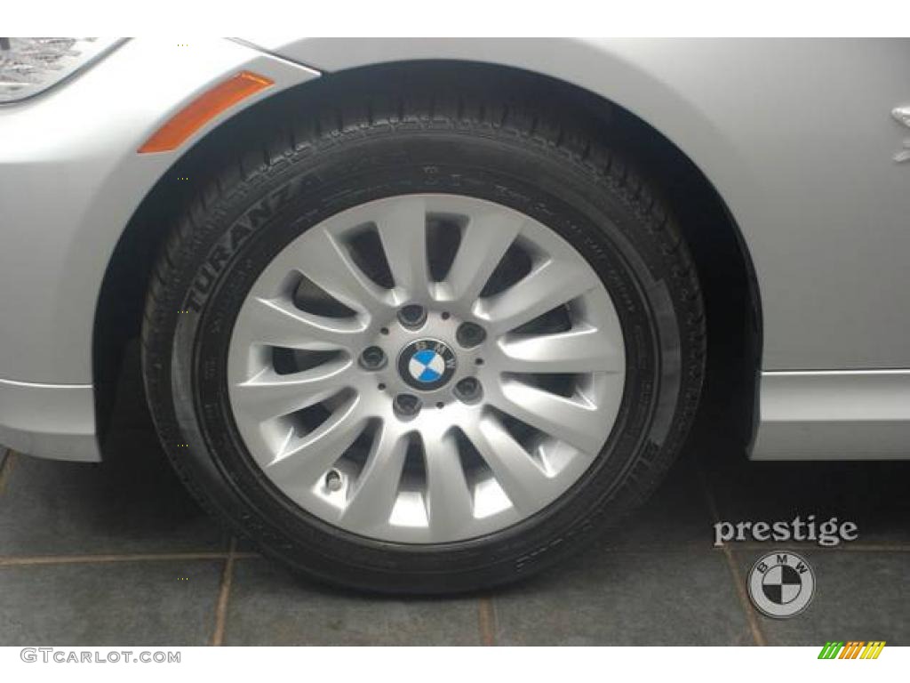 2009 3 Series 328xi Sedan - Titanium Silver Metallic / Black photo #8