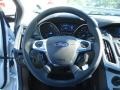 Charcoal Black 2013 Ford Focus SE Sedan Steering Wheel