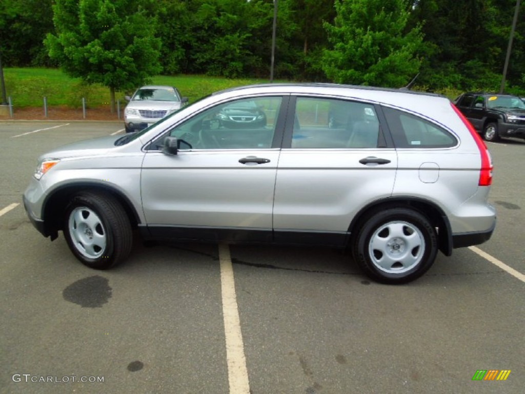 2009 CR-V LX - Alabaster Silver Metallic / Gray photo #6