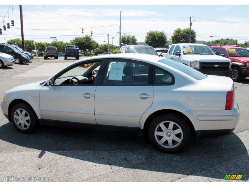 1999 Passat GLS Sedan - Satin Silver Metallic / Black photo #11