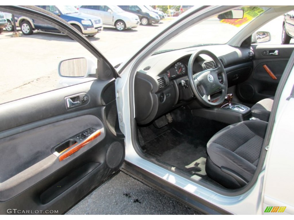 1999 Passat GLS Sedan - Satin Silver Metallic / Black photo #12