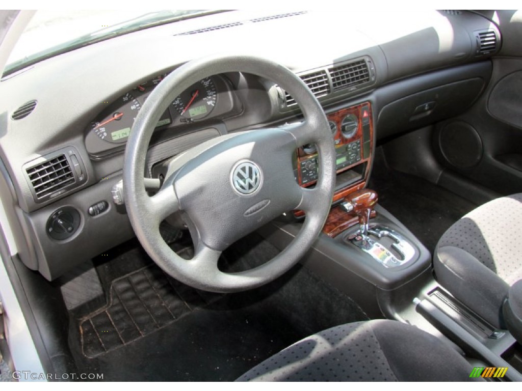 1999 Passat GLS Sedan - Satin Silver Metallic / Black photo #13