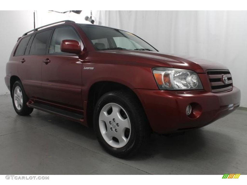 Salsa Red Pearl 2005 Toyota Highlander Limited 4WD Exterior Photo #69148805