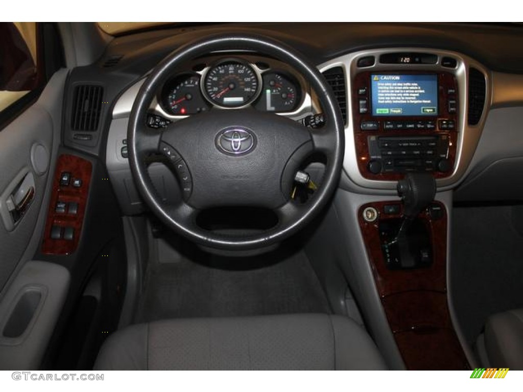 2005 Toyota Highlander Limited 4WD Ivory Dashboard Photo #69148826