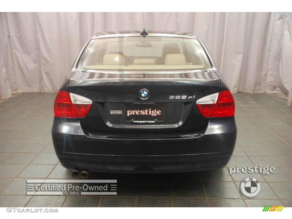 2007 3 Series 328xi Sedan - Monaco Blue Metallic / Beige photo #2
