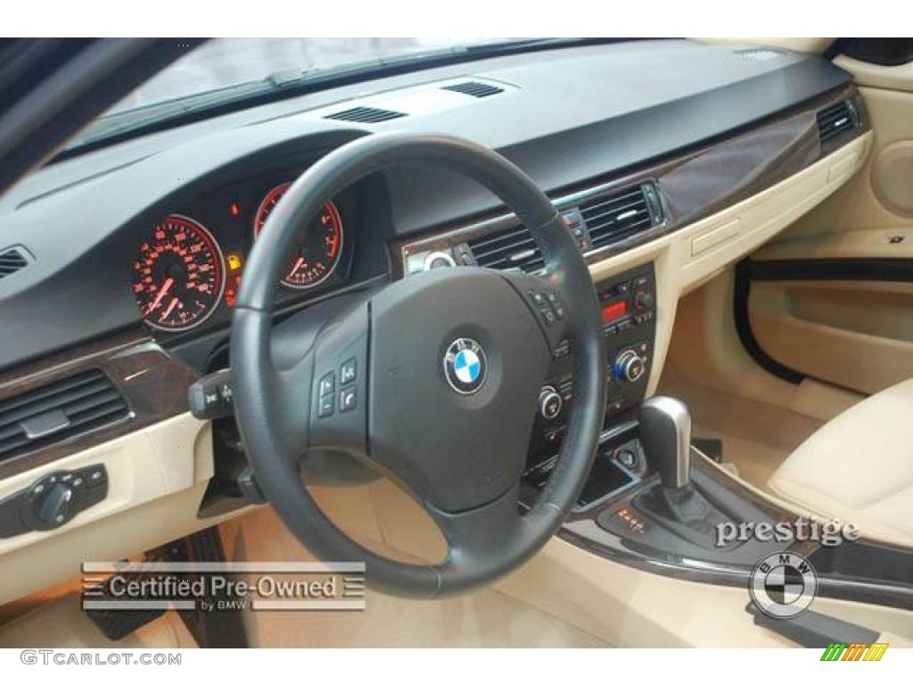 2007 3 Series 328xi Sedan - Monaco Blue Metallic / Beige photo #15