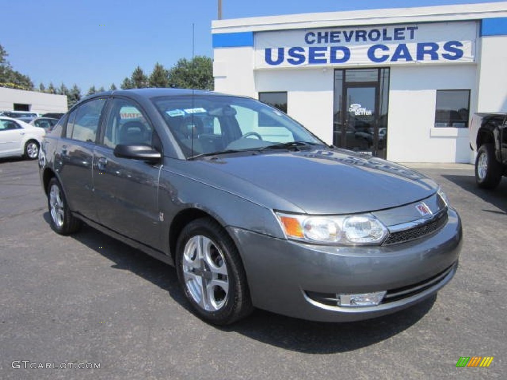 2004 ION 3 Sedan - Storm Grey / Grey photo #1