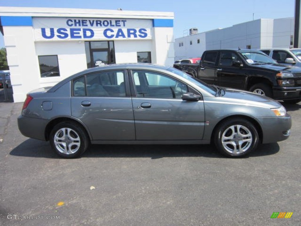 2004 ION 3 Sedan - Storm Grey / Grey photo #8