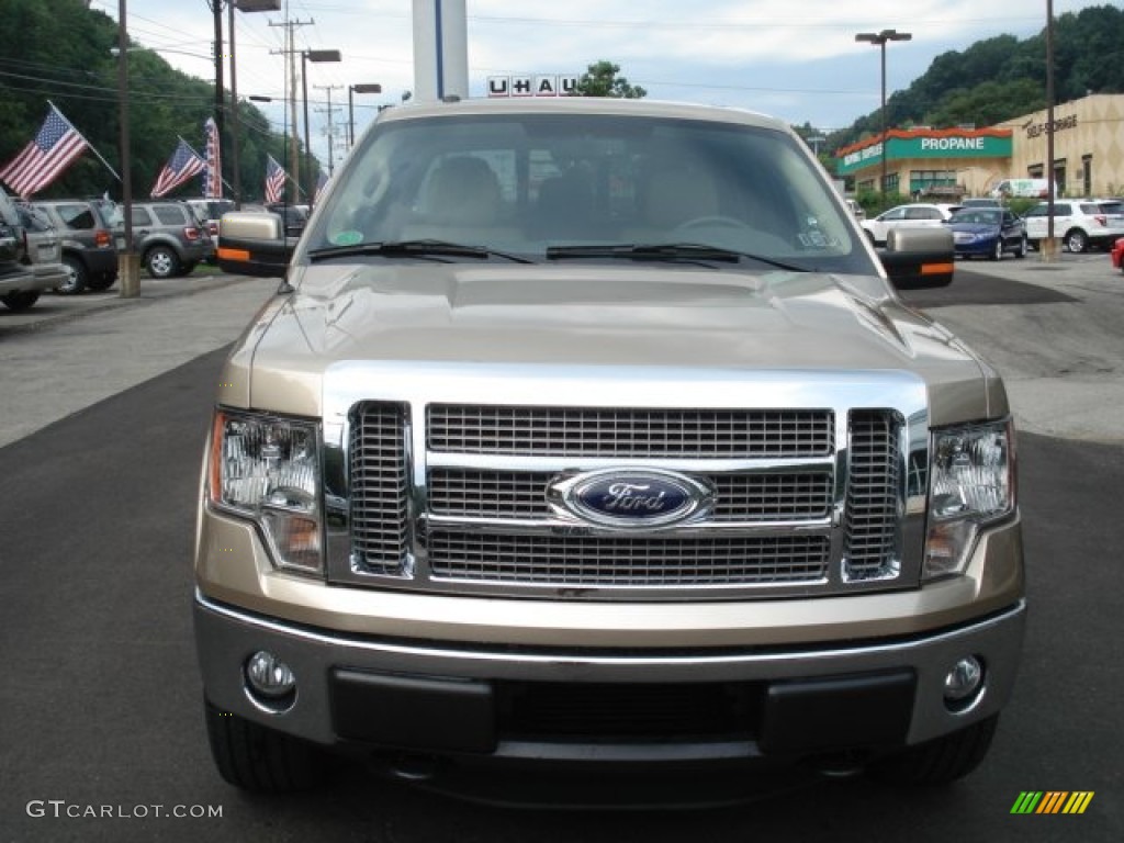 2012 F150 Lariat SuperCrew 4x4 - Pale Adobe Metallic / Pale Adobe photo #3