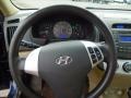 Beige 2008 Hyundai Elantra SE Sedan Steering Wheel