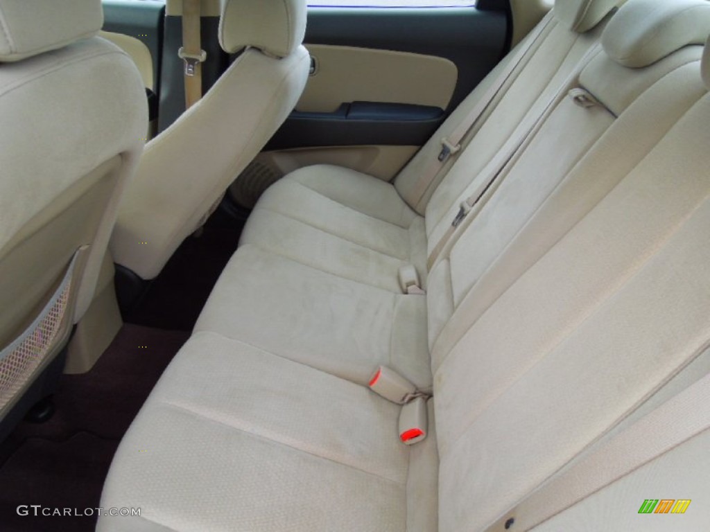 2008 Hyundai Elantra SE Sedan Rear Seat Photos