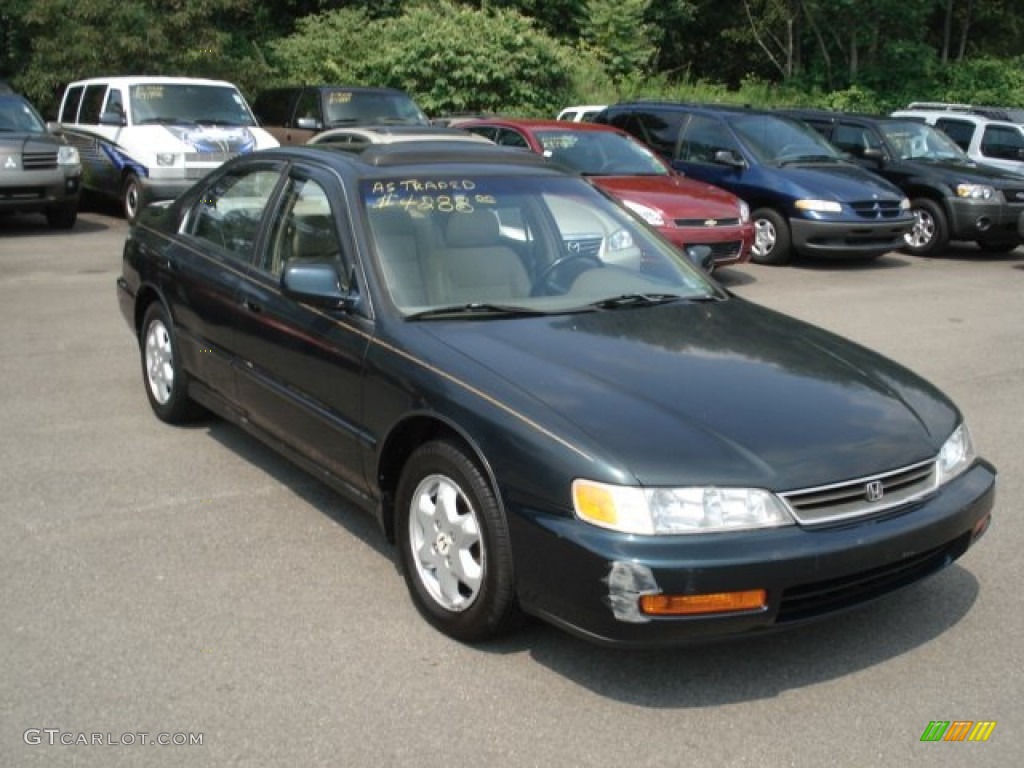 1997 Accord EX V6 Sedan - Eucalyptus Green Pearl / Ivory photo #3