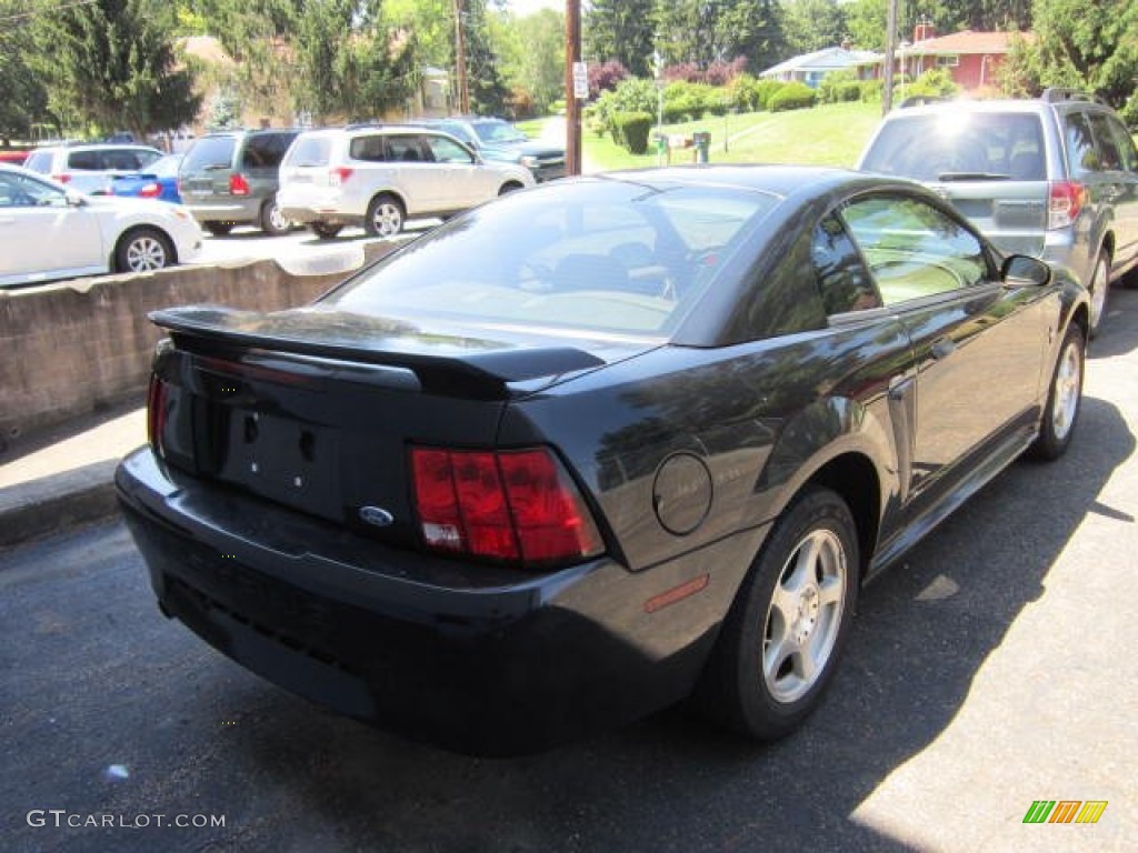 2003 Mustang V6 Coupe - Black / Medium Parchment photo #3