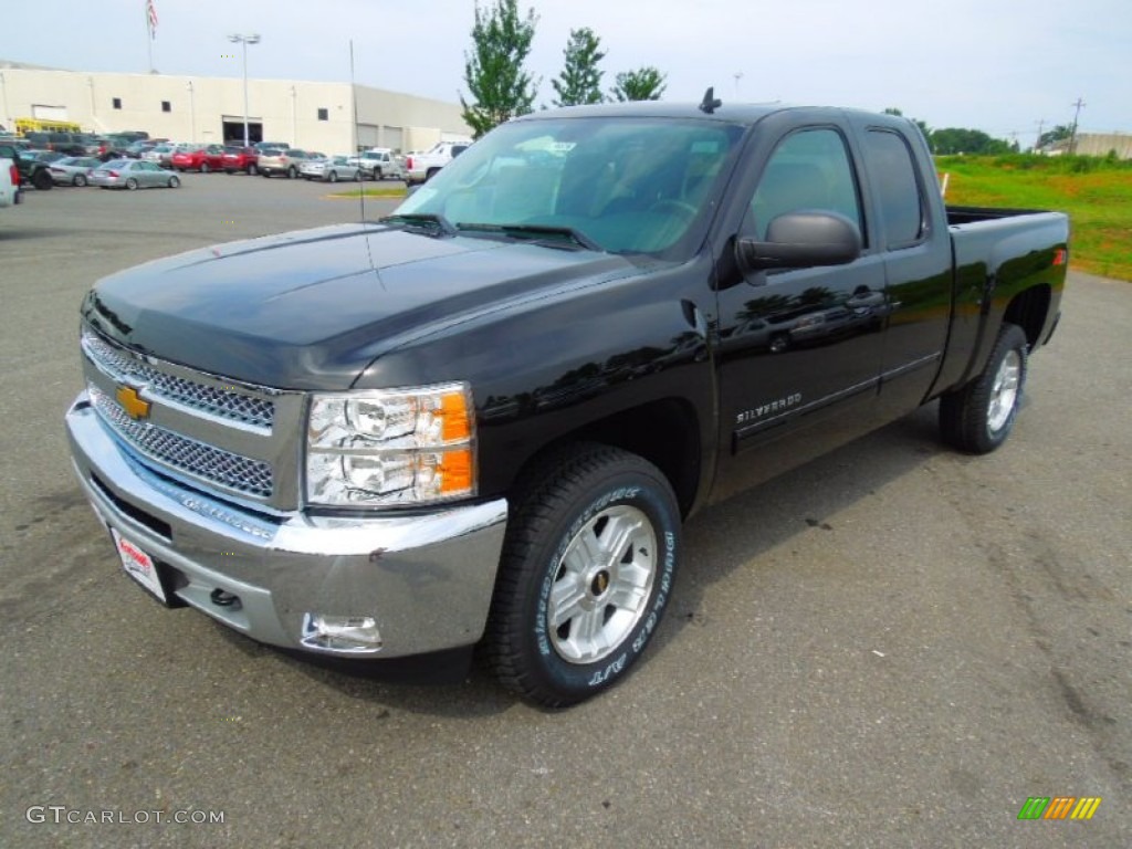 2013 Silverado 1500 LT Extended Cab 4x4 - Black / Ebony photo #1