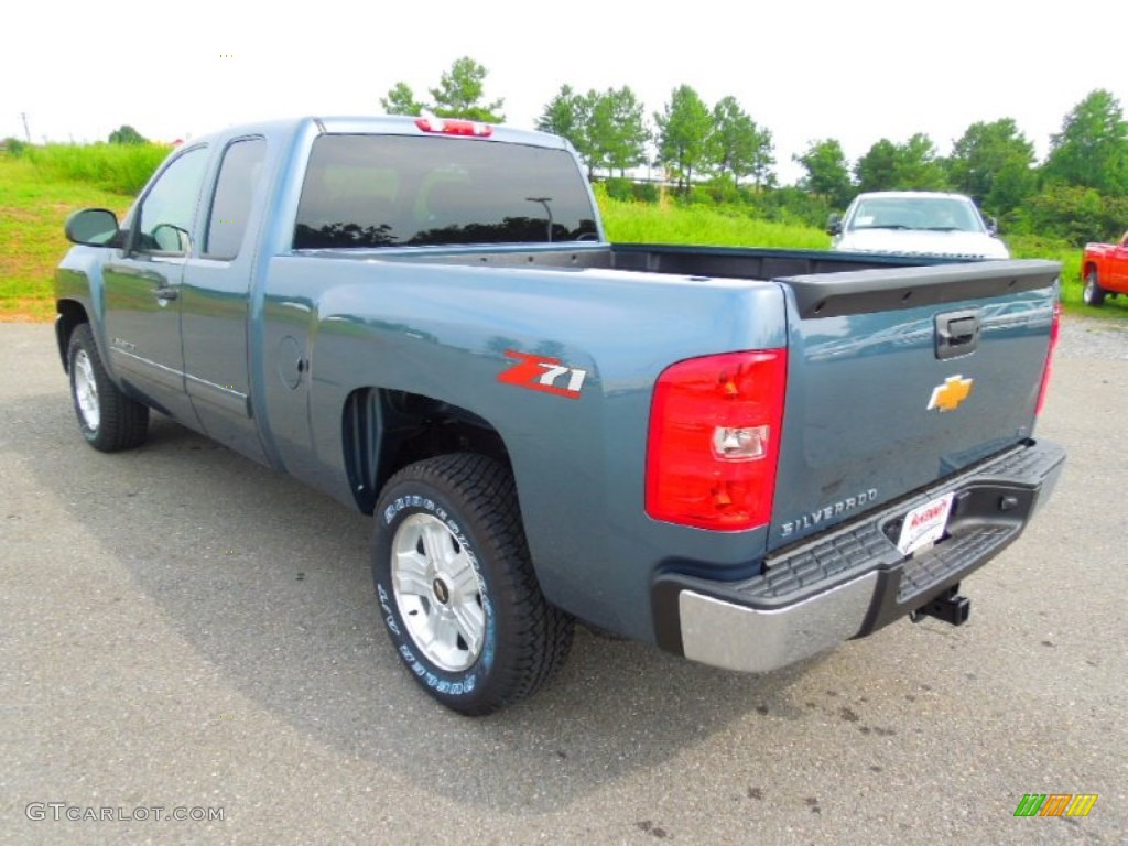 2013 Silverado 1500 LT Extended Cab - Blue Granite Metallic / Ebony photo #5