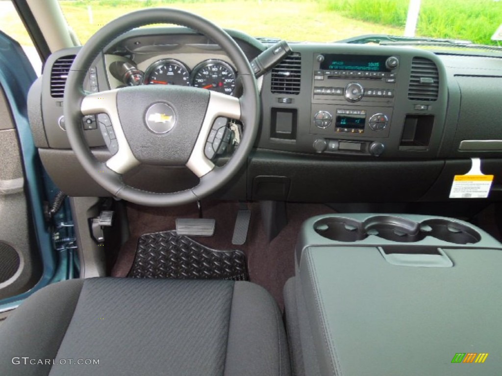 2013 Silverado 1500 LT Extended Cab - Blue Granite Metallic / Ebony photo #16