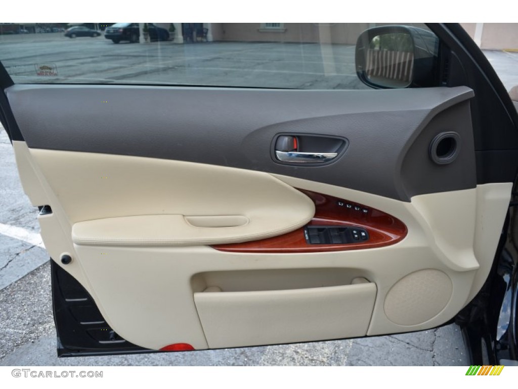 2010 Lexus GS 350 Parchment Door Panel Photo #69157024
