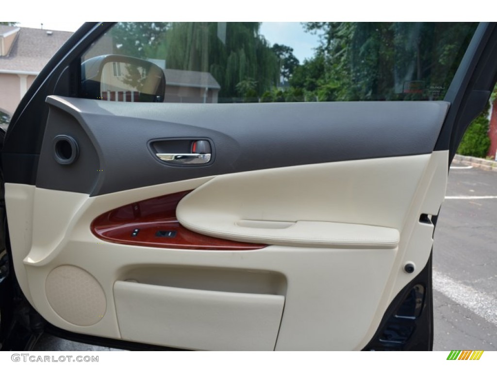 2010 Lexus GS 350 Parchment Door Panel Photo #69157048