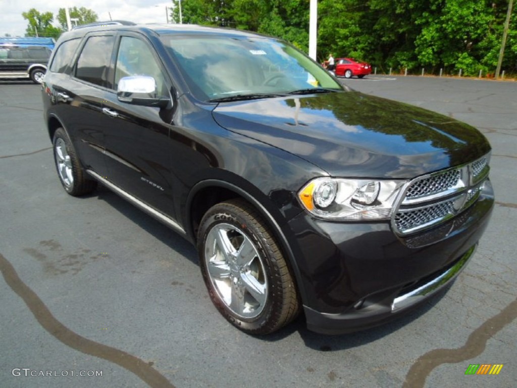 Brilliant Black Crystal Pearl 2013 Dodge Durango Citadel AWD Exterior Photo #69157306