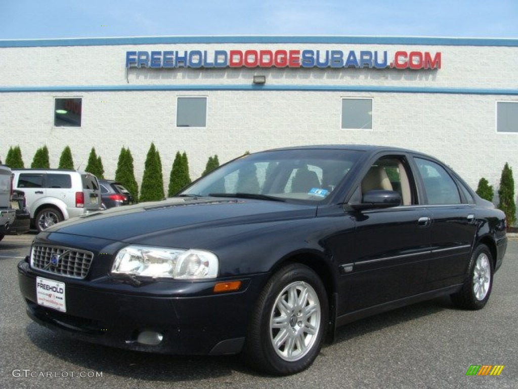 2005 S80 2.5T - Magic Blue Metallic / Light Taupe photo #1