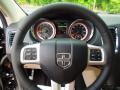 2013 Dodge Durango Black/Light Frost Beige Interior Steering Wheel Photo