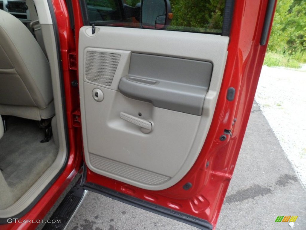 2007 Ram 3500 SLT Quad Cab 4x4 Dually - Inferno Red Crystal Pearl / Khaki photo #20