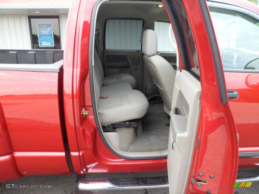 2007 Ram 3500 SLT Quad Cab 4x4 Dually - Inferno Red Crystal Pearl / Khaki photo #21