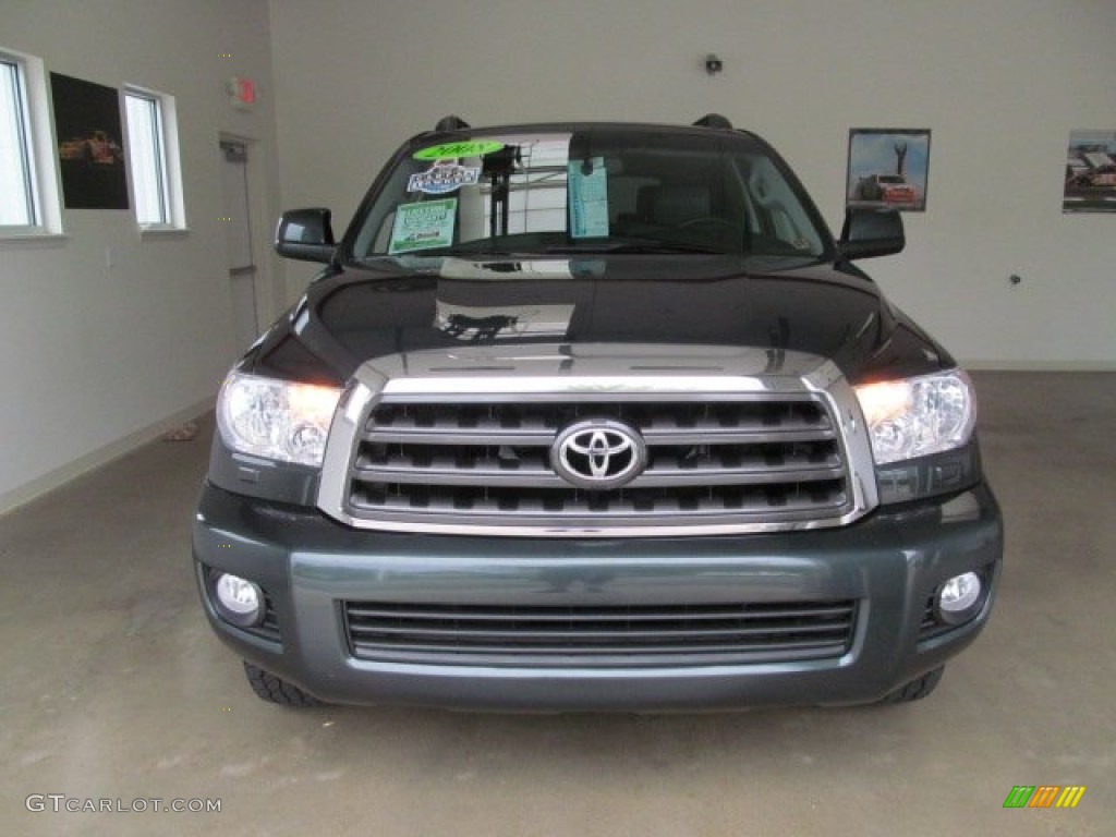 2008 Sequoia SR5 4WD - Timberland Green Mica / Graphite photo #5