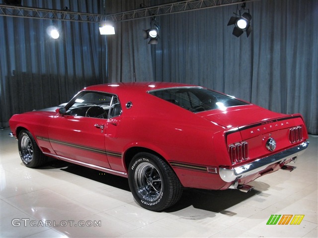 1969 Mustang Mach 1 - Red / Black photo #2