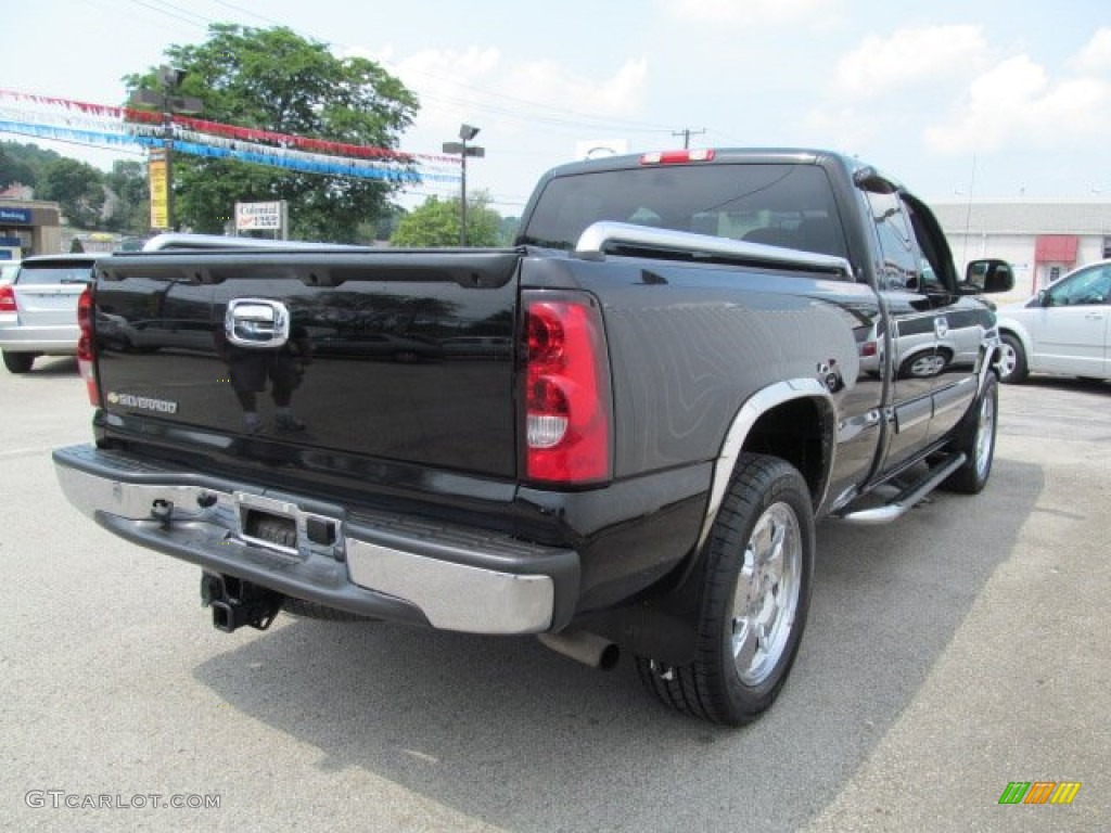 2007 Silverado 1500 Classic Extended Cab 4x4 - Black / Dark Charcoal photo #8