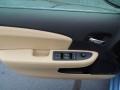 2013 Chrysler 200 Black/Light Frost Beige Interior Door Panel Photo