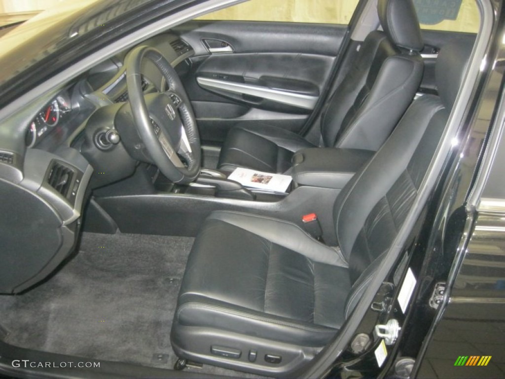 2010 Accord EX-L V6 Sedan - Crystal Black Pearl / Black photo #18