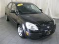 2007 Black Kia Rio LX Sedan  photo #3