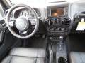 2012 Jeep Wrangler Unlimited Altitude Edition Black/Radar Red Stitch Interior Dashboard Photo