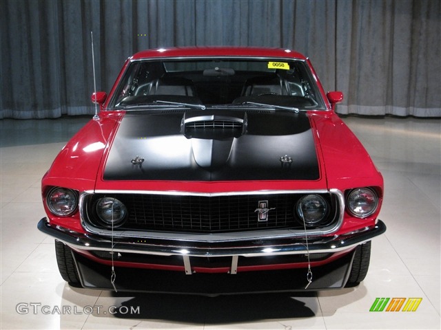 1969 Mustang Mach 1 - Red / Black photo #4