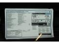  2013 Golf R 4 Door 4Motion Window Sticker